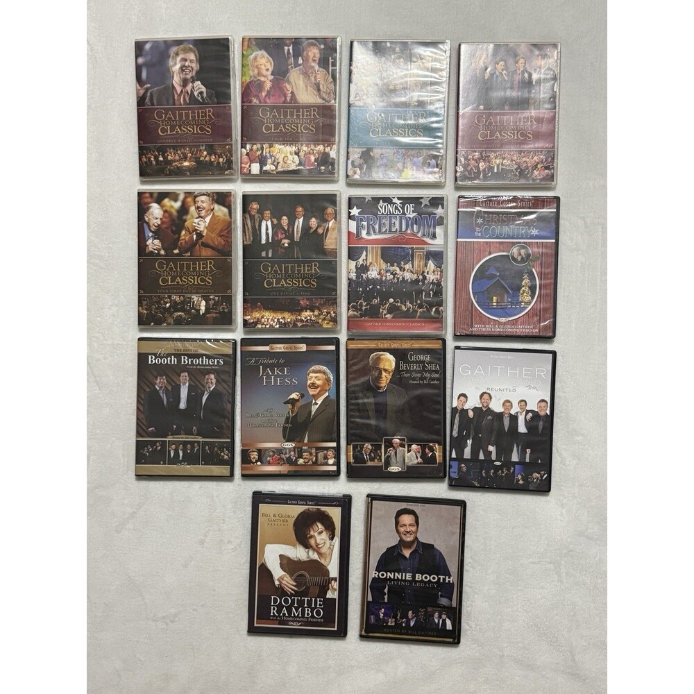 Gaither Gospel Series Lot of 14 DVDs Vocal Band Gospel Series Rambo Booth Shea